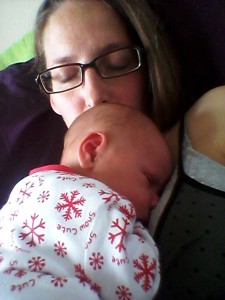 This was his favourite place to sleep, so wearing him made perfect sense.