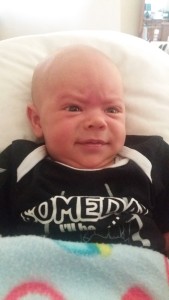 His poo face!