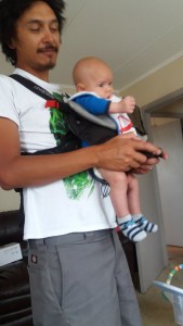 PLaying the PLayStation and babywearing
