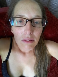 Me, looking like shit.
