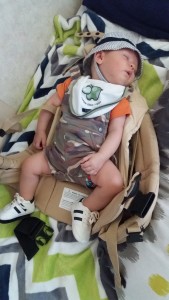 A sleeping baby.