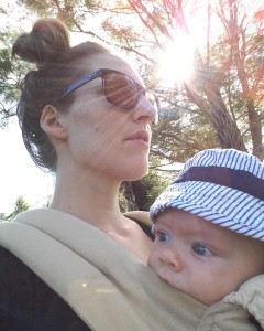 Babywearing.