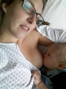 Feeding Ziggy after surgery.