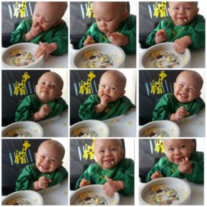 Boob and scrambled eggs for breakfast.