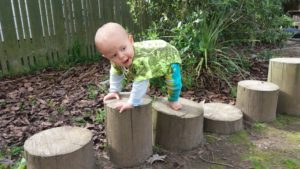 He loves to climb.