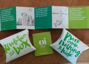 If the menstrual cup and mama cloth is not your thing, change your tampon brand. Be nice to your vagina.