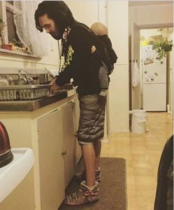 Just like when we do the dishes, or cook, or clean, or any the jobs that mums are expected to do. SSC Beco Soleil carrier.