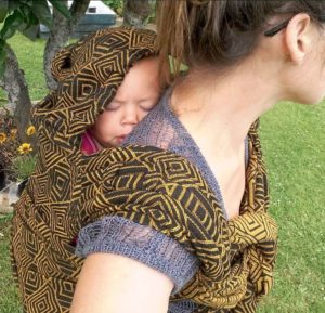 Carrying Ziggy in his Honey Maze Soul Meh Dai