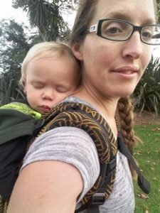 Nice thick shoulder padding makes a lot of difference when your baby isn't a baby any more!